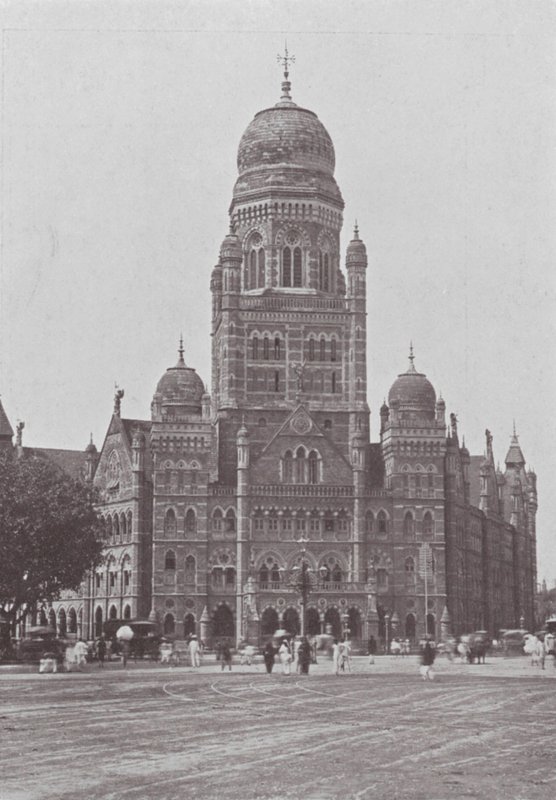 Bombay / Mumbai : Le bureau municipal (photo n/b) - Indian photographer