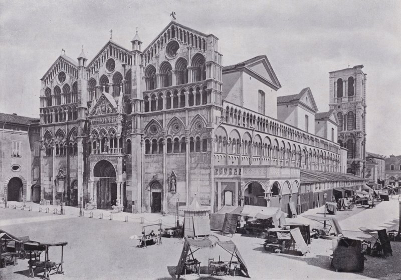 Italie : Cathédrale, Ferrare (photo n/b) - Italian Photographer