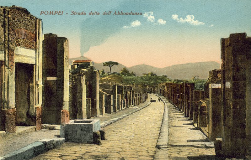 Pompéi, Italie, Rue dite de l