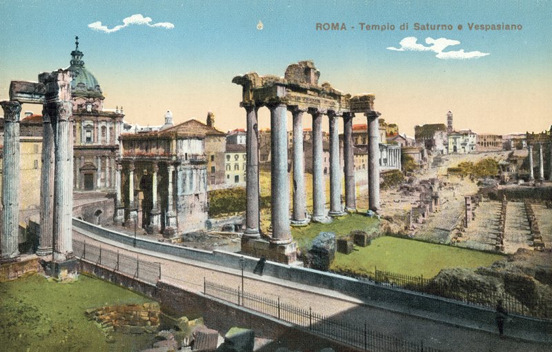 Rome, Italie, Temple de Saturne et Vespasien - Italian Photographer