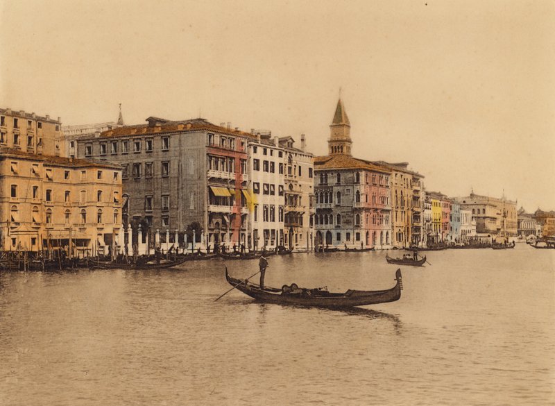 Venezia / Venise : Canal Grande, Alberghi (photo en couleur) - Italian Photographer