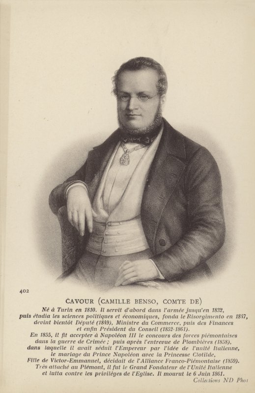 Camillo Benso - Italian School