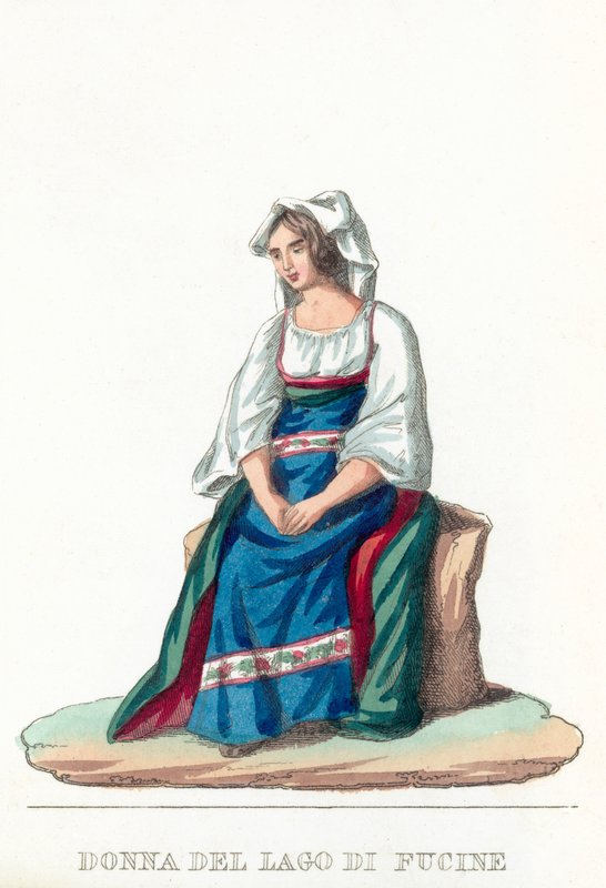 Donna Del Lago Di Fucine - Italian School