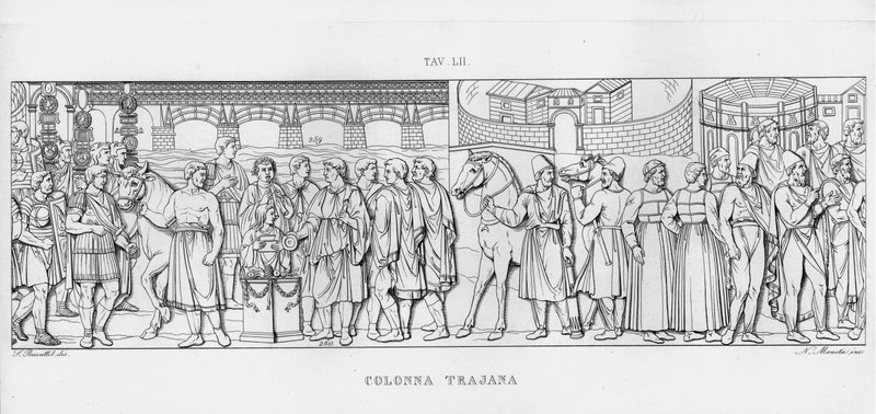 La Colonne Trajane (gravure) - Italian School