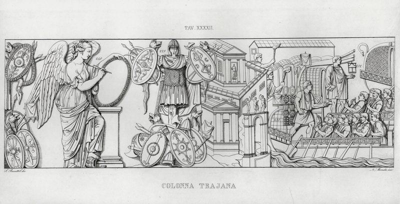 La Colonne Trajane - Italian School