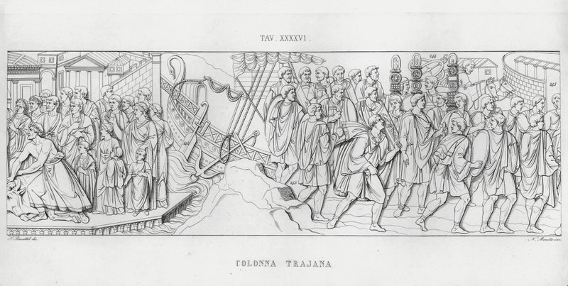 La Colonne Trajane (gravure) - Italian School