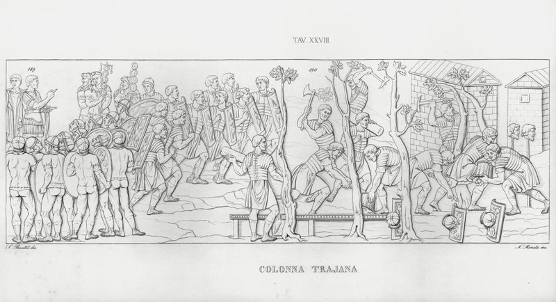 La Colonne Trajane - Italian School