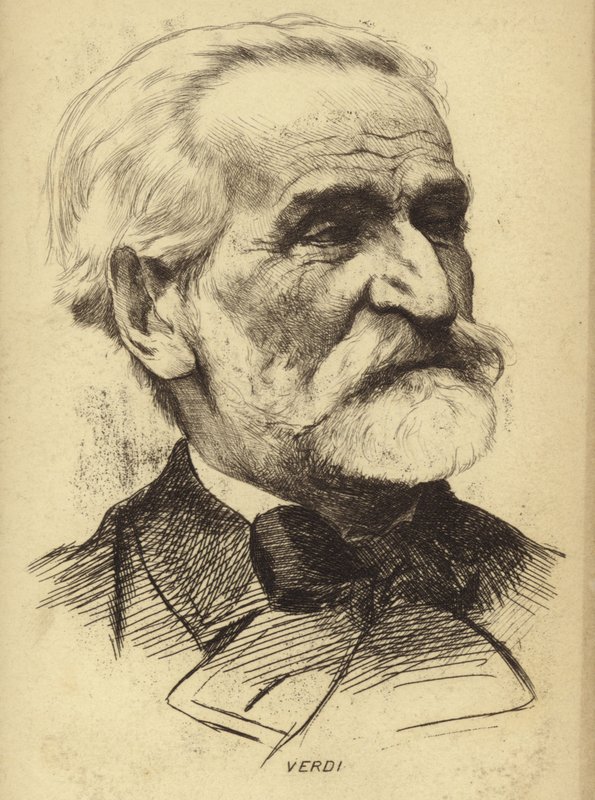 Portrait de Giuseppe Verdi - Italian School