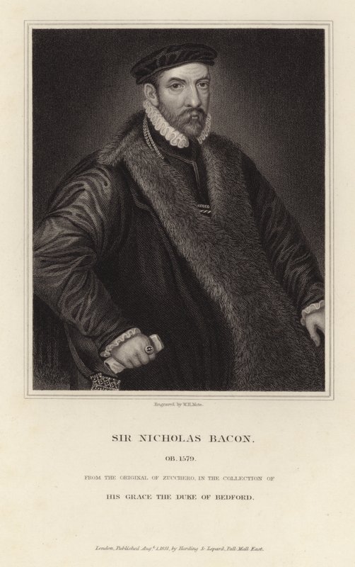 Portrait de Sir Nicholas Bacon - Italian School