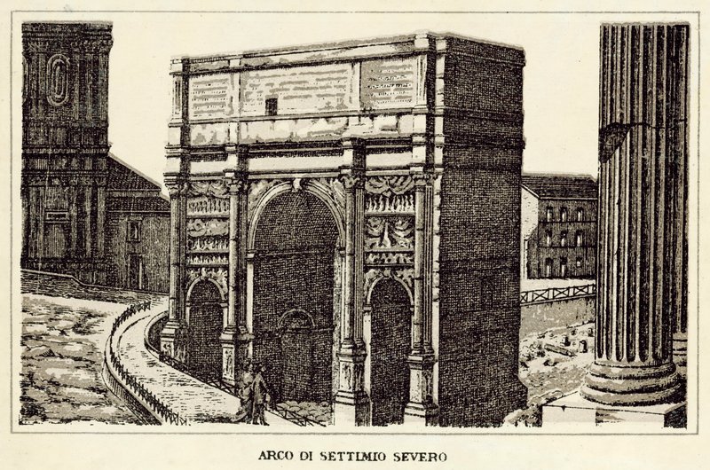Rome : Arc de Septime Sévère - Italian School
