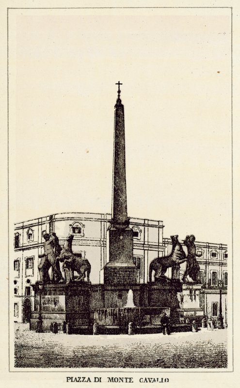 Rome : Place du Mont-Cavallo - Italian School