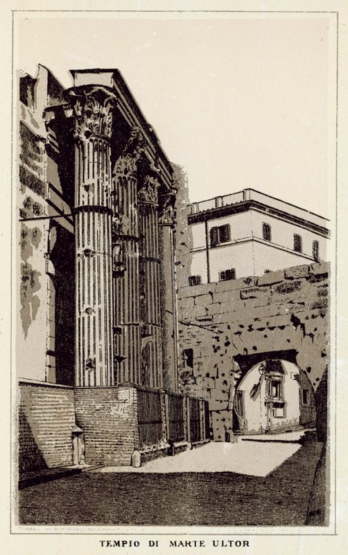 Rome : Temple de Mars Ultor - Italian School
