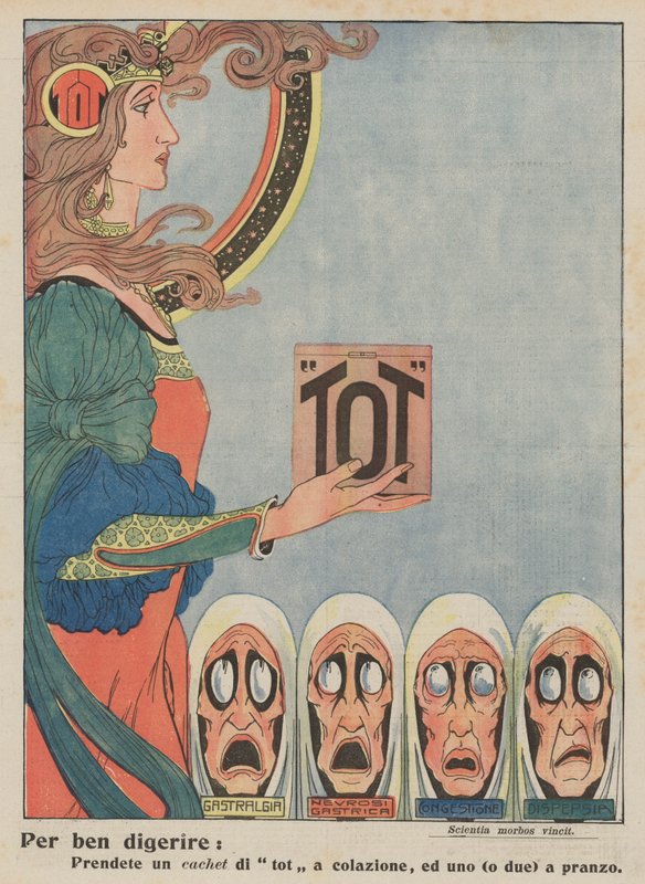 Tot (colour litho) - Italian School