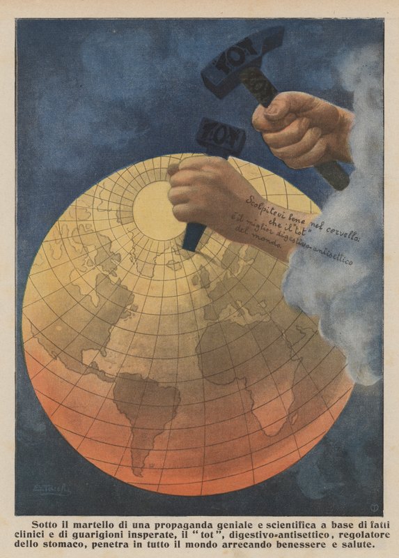 Tot (colour litho) - Italian School