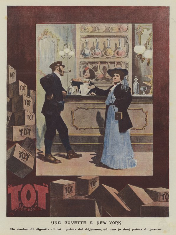 Tot Digestible Cachets (colour litho) - Italian School