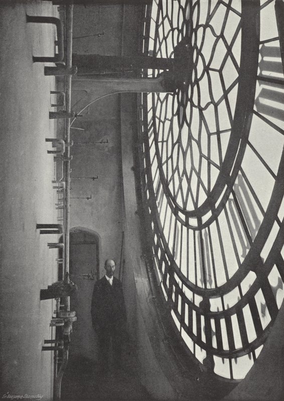 Vue intérieure du cadran de Big Ben - J. Benjamin Stone