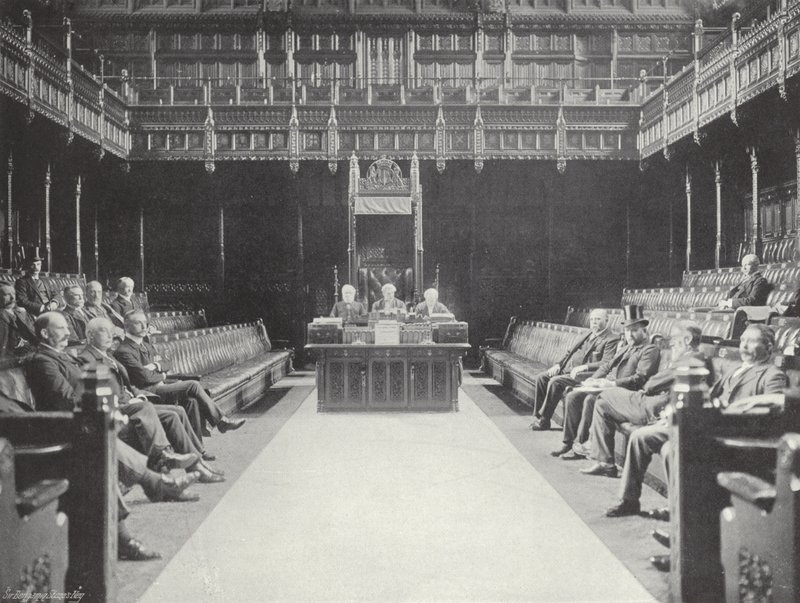 La Chambre des communes en comité - J. Benjamin Stone