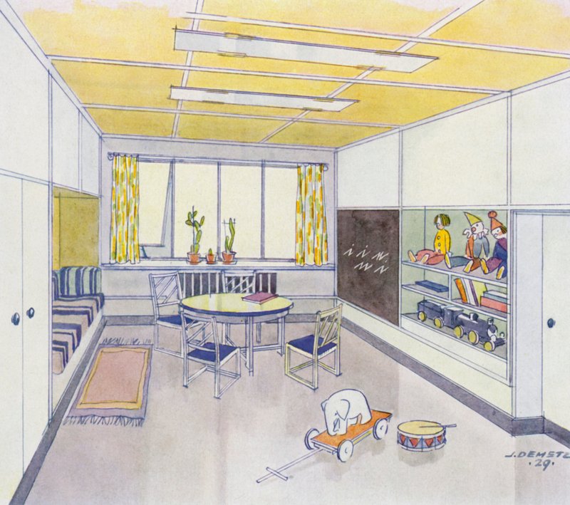 Intérieurs des années 1930 : Nursery - J. Demetz