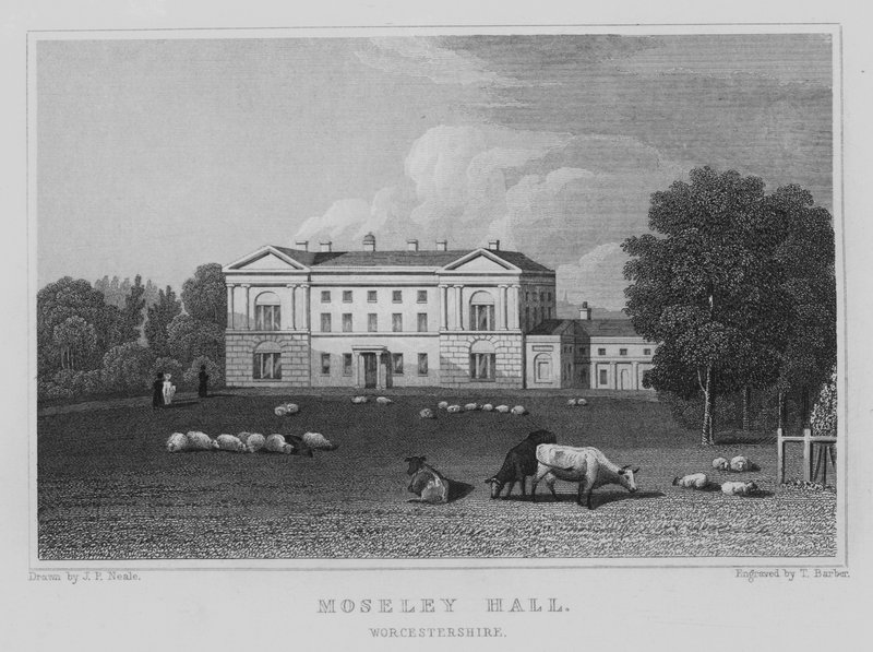 Moseley Hall, Worcestershire - John Preston Neale