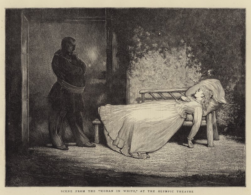 Scène de La Dame en blanc, au Théâtre Olympique - James Dromgole Linton