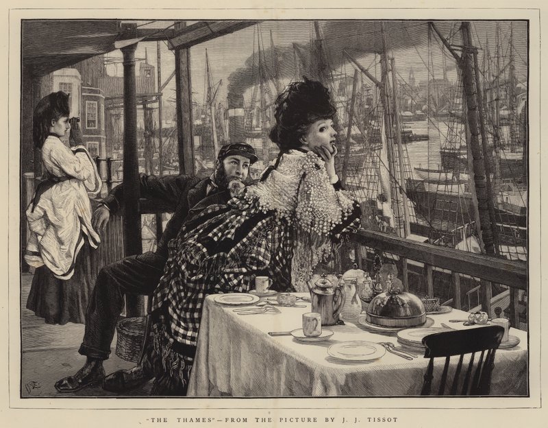 La Tamise - James Jacques Joseph Tissot