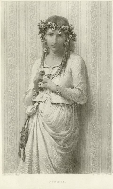 Ophélie (gravure) - James Bertrand