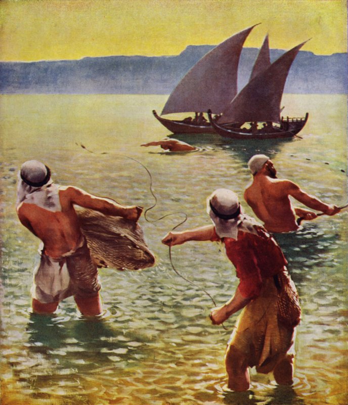 Pêche dans le lac de Galilée - James Clark