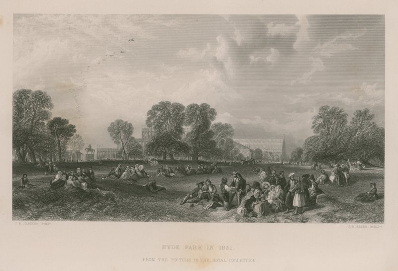 Hyde Park en 1851 - James Duffield Harding