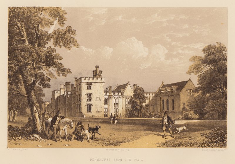 Penshurst depuis le parc - James Duffield Harding