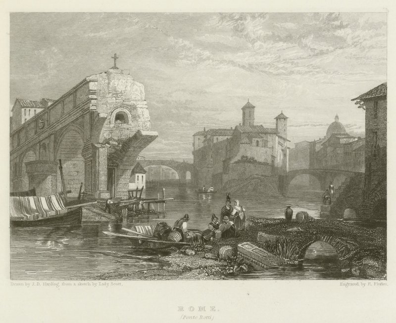 Rome, Ponte Rotti - James Duffield Harding