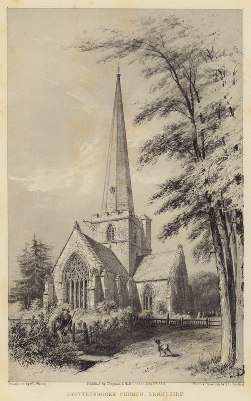 Église de Shottesbrooke, Berkshire - James Duffield Harding