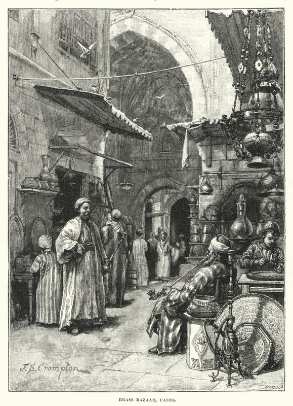 Bazar de laiton, Le Caire - James Shaw Crompton