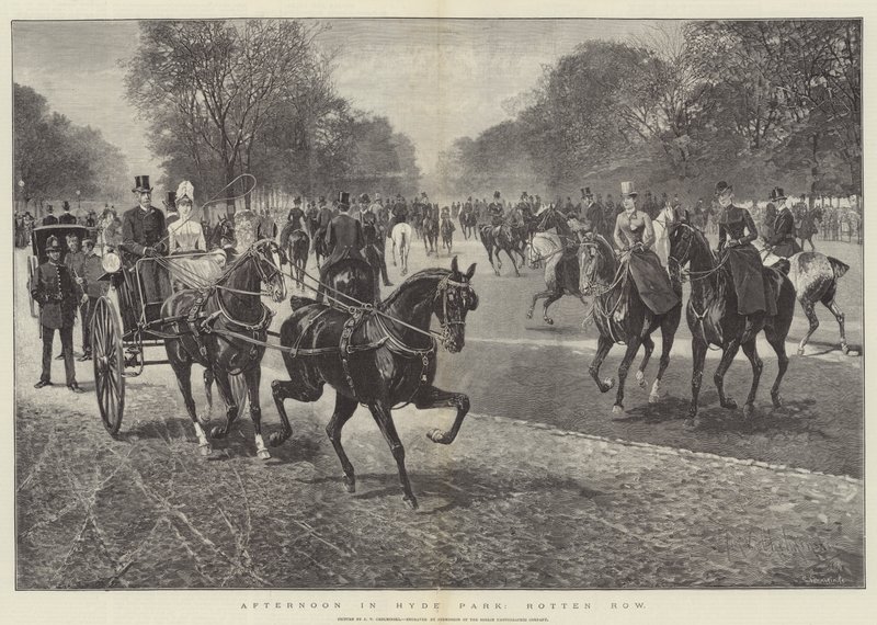 Après-midi à Hyde Park, Rotten Row - Jan van Chelminski