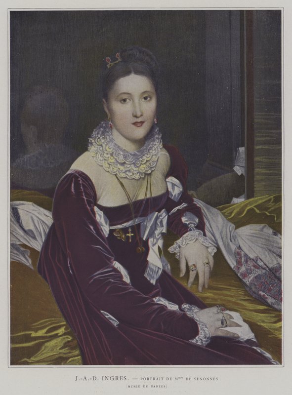 Portrait de Madame de Senonnes - Jean Auguste Dominique (after) Ingres