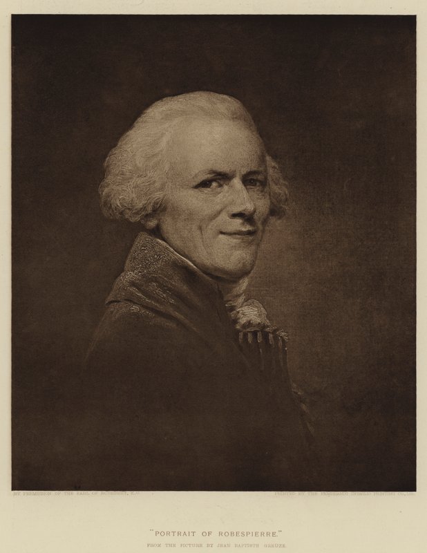 Portrait de Robespierre - Jean Baptiste Greuze