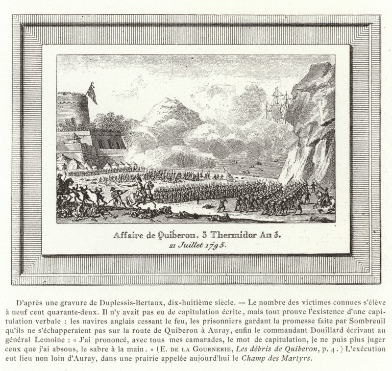 Bataille de Quiberon, France, 21 juillet 1795 - Jean Duplessis Bertaux