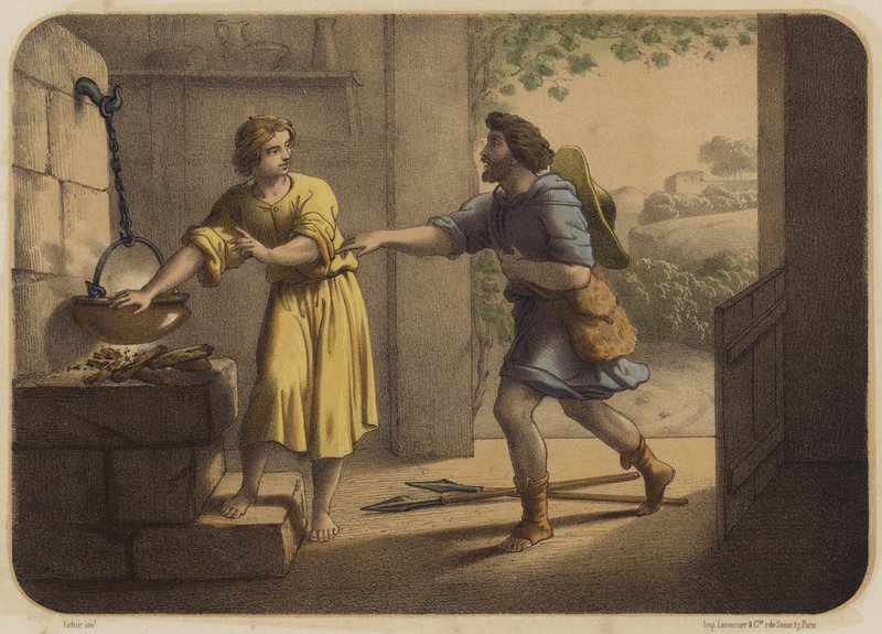 Jacob et Ésaü - Jean Baptiste Auguste Leloir