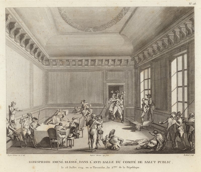 Maximilien de Robespierre mène une attaque - Jean Duplessi Bertaux
