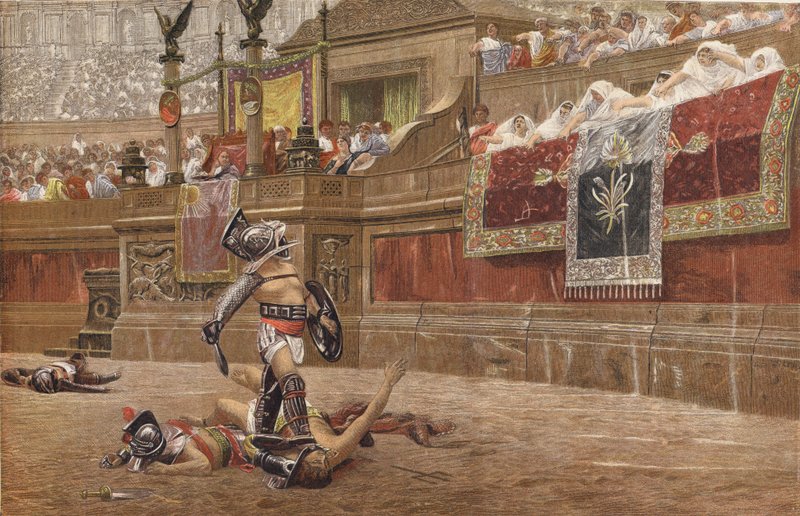 Les Gladiateurs - Jean Leon after Gerome