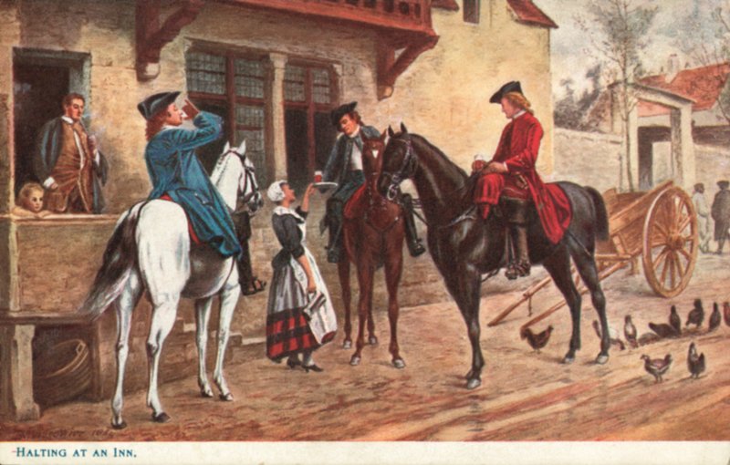 Halte à une auberge - Jean Louis Ernest after Meissonier