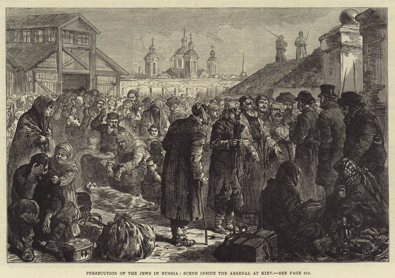 Persécution des Juifs en Russie, scène à l