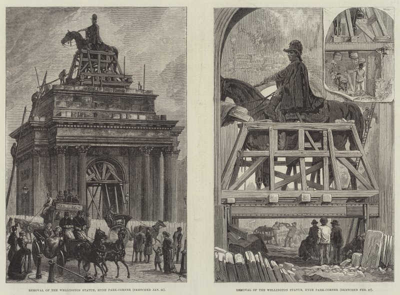 Retrait de la statue de Wellington - Johann Nepomuk Schonberg