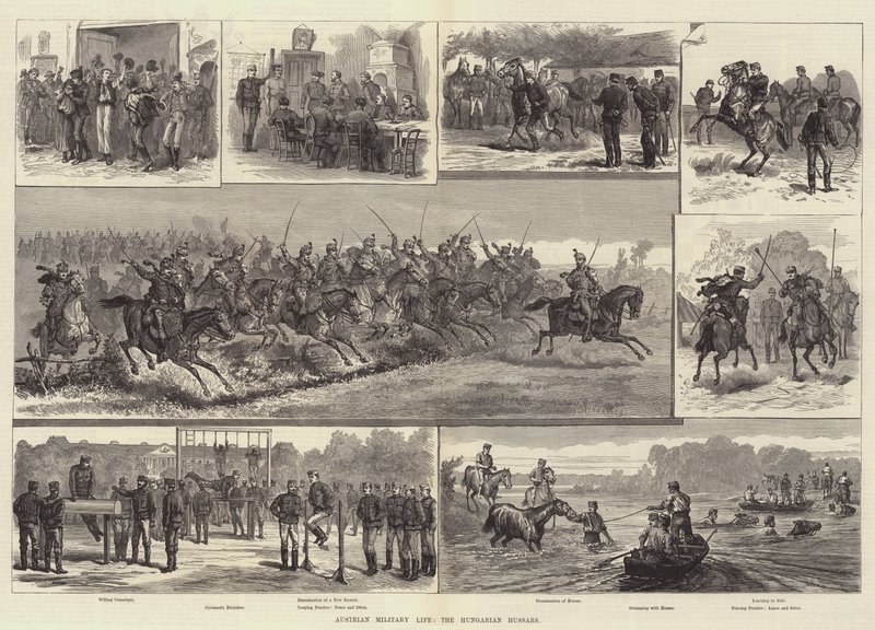 Vie militaire autrichienne, les hussards hongrois - Johann Nepomuk Schonberg