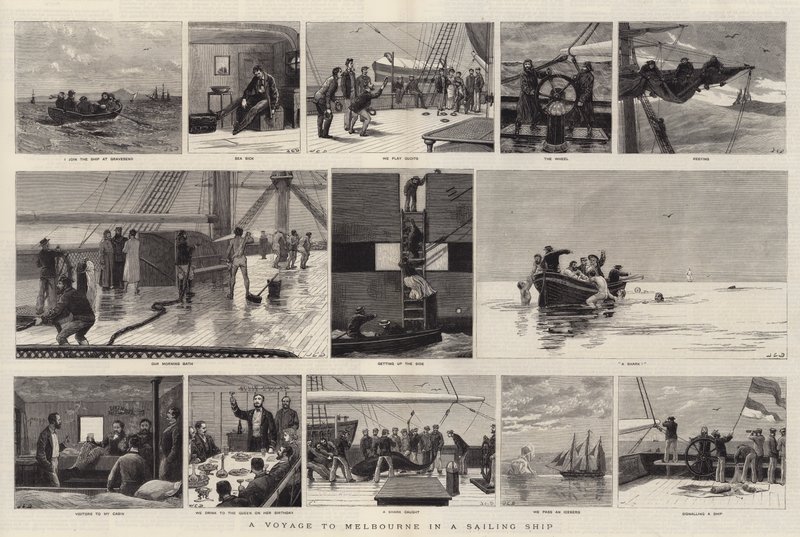 Un Voyage à Melbourne en Voilier - John Charles Dollman