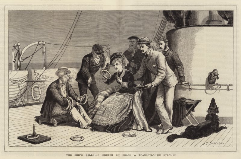 La Belle du Navire, une esquisse à bord d