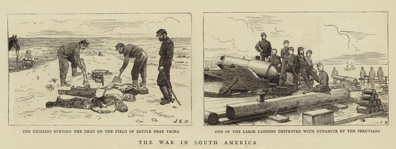 La guerre en Amérique du Sud - John Charles Dollman