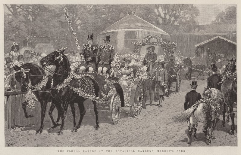 Le Défilé floral aux jardins botaniques, Regent