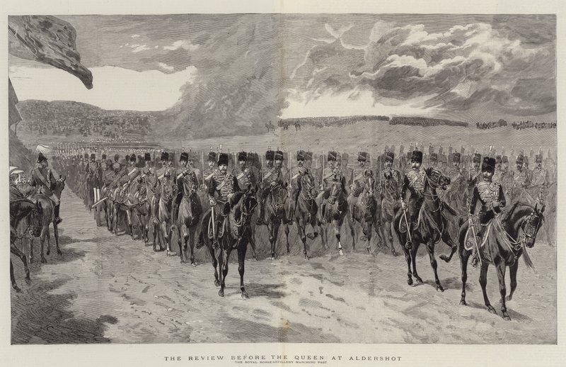 La Revue devant la Reine à Aldershot - John Charlton