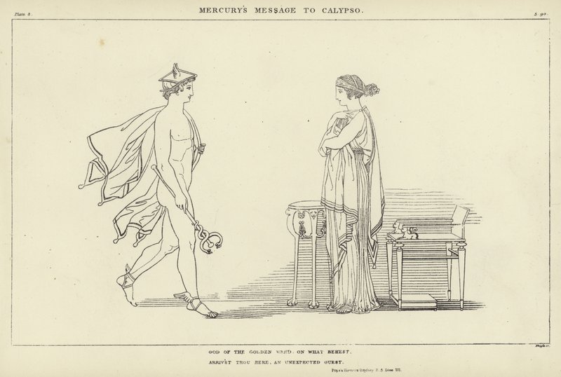 Le message de Mercure à Calypso - John Flaxman