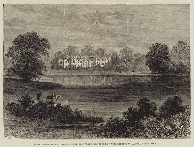 Abbaye de Combermere, Cheshire, la résidence temporaire de l